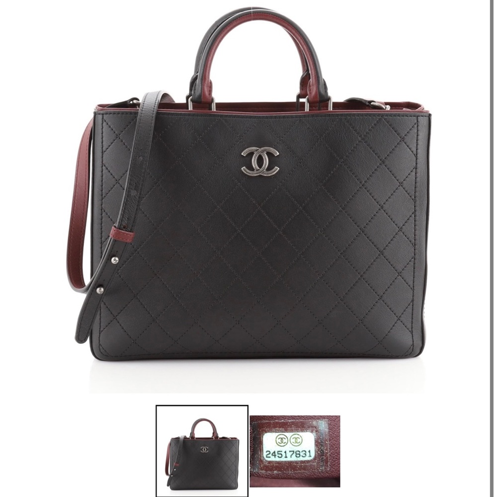 CC Shopping Tote Bullskin Stitched Large